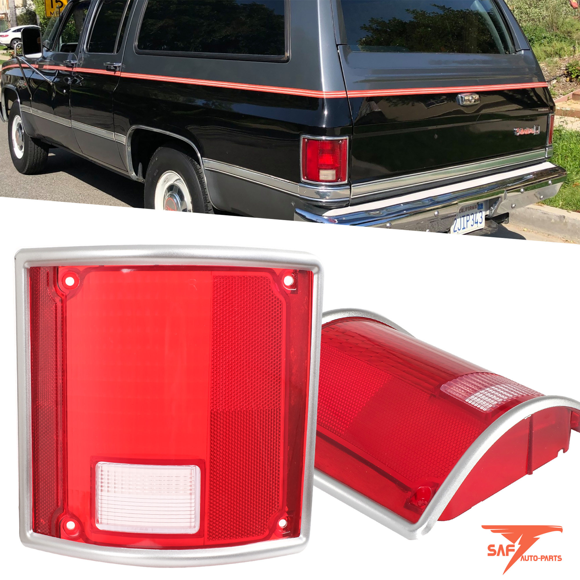 TAIL LIGHTS LENS Lamps For Chevrolet 1975 1980 1982 1984 1986 C20